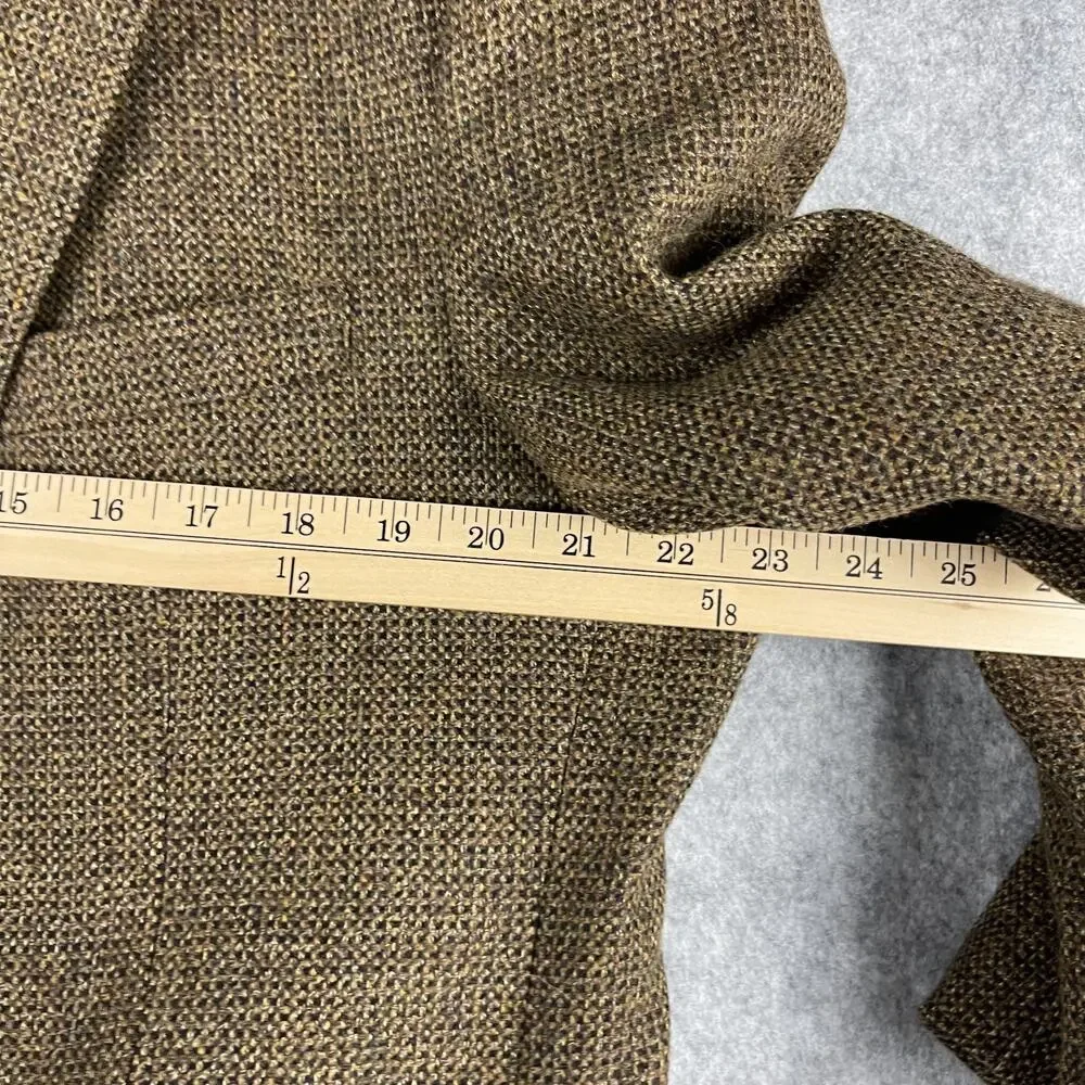 Jos A‎ Bank Wool Cashmere Tweed Blazer Sport Coat Jacket Mens 44R Brown 2 Button